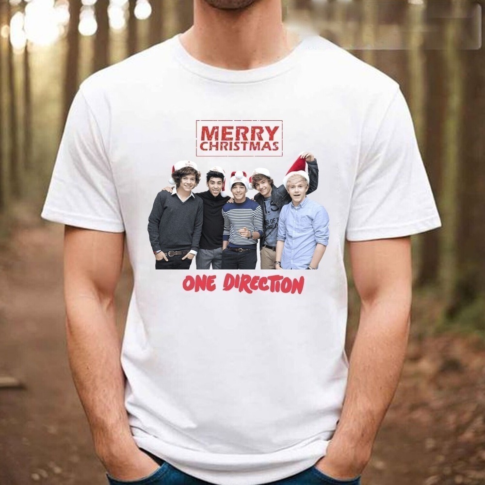 One Direction Band Christmas Tour T-Shirt Holiday Music Fan Tee